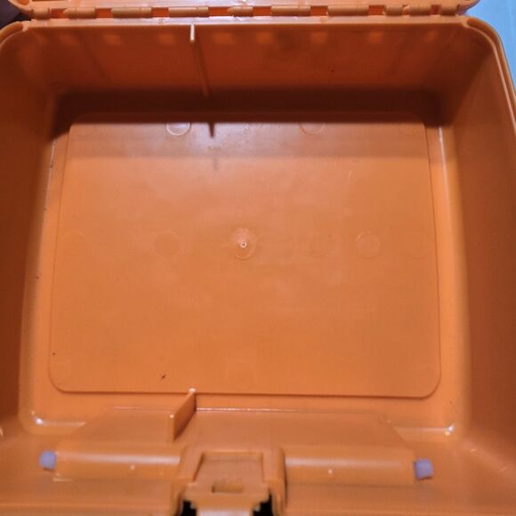 Vintage Orange New Kids On The Block Plastic Lunch Box & Thermos - Picture 11 of 13